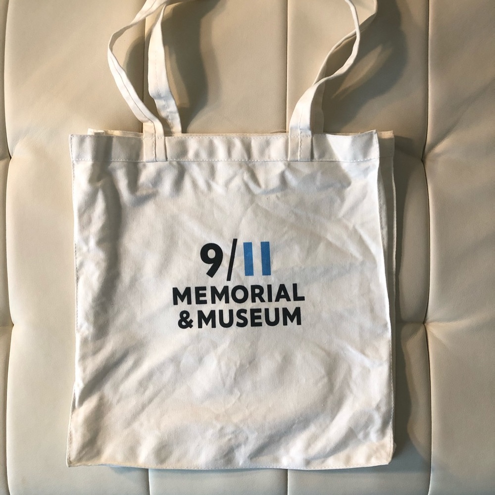 Tote Bag, Teachers Bag, NYC 9/11 Memorial, White